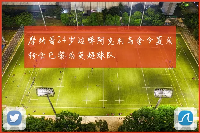 摩纳哥24岁边锋阿克利乌舍今夏或转会巴黎或英超球队